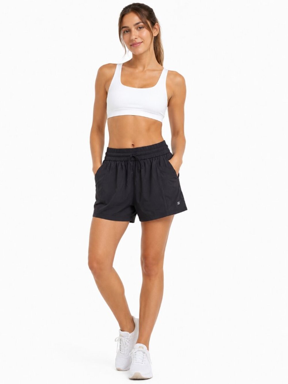 Sweaty Betty Black Performance Shorts with Built-In Shorts Women's Large